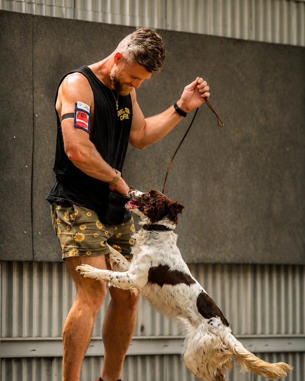 Sam McGregor with Hugo